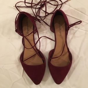 Madden Girl Lace Up Ballet Flats